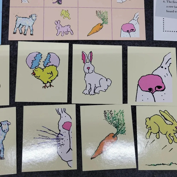 π΄3/$15π΄ Cute Vintage Easter Bingo Game - Picture 10 of 16